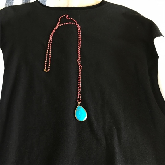 B Z K necklace with turquoise pendant - Picture 8 of 8